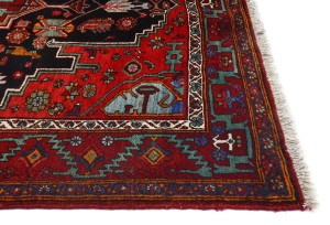 Vintage Floral Red 4X6'6 Gholtogh Persian Rug