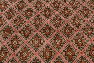 Vintage Geometric Tribal 3'6X4'8 Turkoman Persian Rug