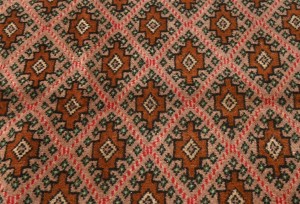 Vintage Geometric Tribal 3'6X4'8 Turkoman Persian Rug