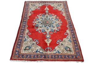Semi Antique Red Traditional 3X5 Tabriz Persian Rug