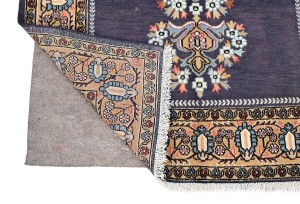 Vintage Plum Floral 3X5 Shahreza Persian Rug