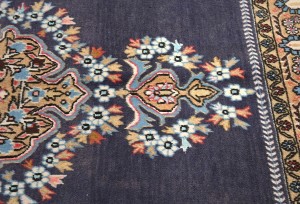 Vintage Plum Floral 3X5 Shahreza Persian Rug