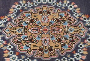 Vintage Plum Floral 3X5 Shahreza Persian Rug