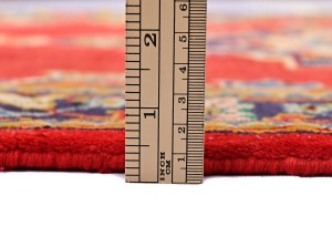 Vintage Red Traditional 2'8X4'3 Kashan Persian Rug
