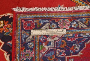 Vintage Red Traditional 2'8X4'3 Kashan Persian Rug