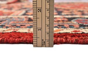Vintage Red Tribal 3'7X6 Hamedan Persian Rug