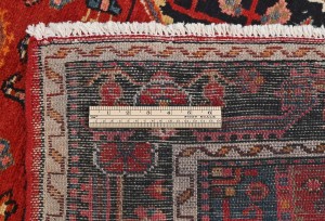 Vintage Red Tribal 3'7X6 Hamedan Persian Rug