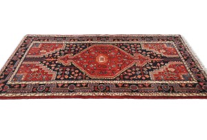 Vintage Red Tribal 3'7X6 Hamedan Persian Rug