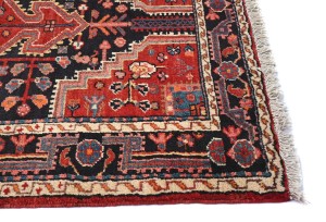 Vintage Red Tribal 3'7X6 Hamedan Persian Rug