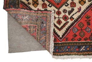 Vintage Tribal Cream 3'4X4'8 Hamedan Persian Rug