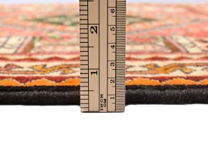 Vintage Red Tribal 2X2 Abadeh Persian Square Rug