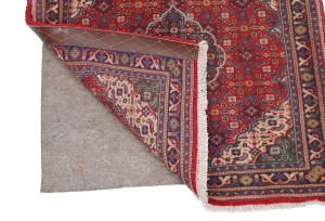 Vintage Floral Fish Mahi 2'5X2'4 Tabriz Sarouk Persian Square Rug