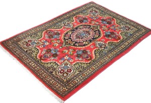 Vintage Classic Traditional 2'4X3'5 Kashan Persian Rug