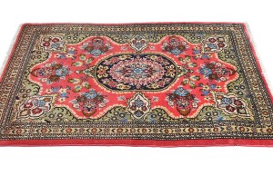 Vintage Classic Traditional 2'4X3'5 Kashan Persian Rug
