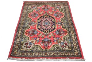Vintage Classic Traditional 2'4X3'5 Kashan Persian Rug