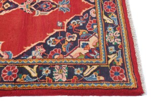 Vintage Red Traditional 2'7X4'5 Kashan Persian Rug