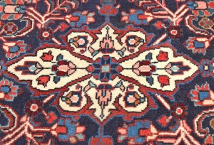 Vintage Purple-navy Traditional 2X3 Kashan Persian Rug