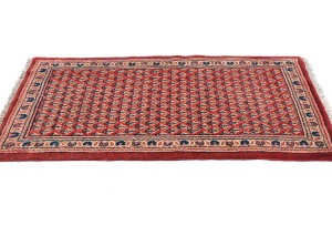 Vintage Red Tribal 2'3X4'6 Botemir Persian Rug