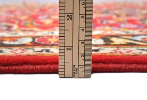 Vintage Red Traditional 2'6X4'4 Kashan Persian Rug