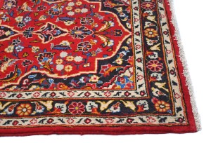 Vintage Red Traditional 2'6X4'4 Kashan Persian Rug
