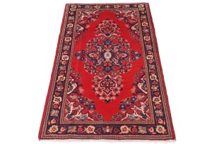 Vintage Red Classic Traditional 2'2X3'8 Kashan Persian Rug