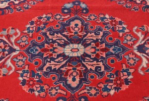 Vintage Red Classic Traditional 2'2X3'8 Kashan Persian Rug