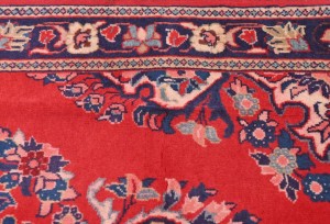 Vintage Red Classic Traditional 2'2X3'8 Kashan Persian Rug