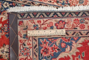 Vintage Red Floral 2X3 Hamedan Persian Rug