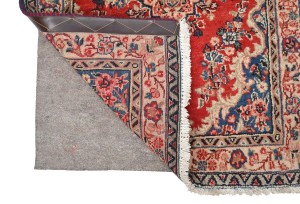 Vintage Red Floral 2X3 Hamedan Persian Rug