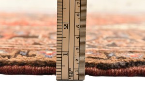 Vintage Red Geometric 7X9 Heriz Persian Rug