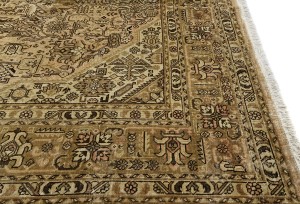 Antique Muted Floral 6'7X9'5 Distressed Vintage Oriental Rug