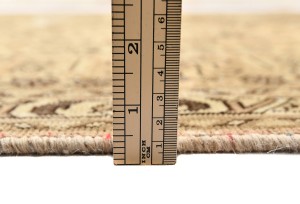 Antique Muted Floral 6'7X9'5 Distressed Vintage Oriental Rug