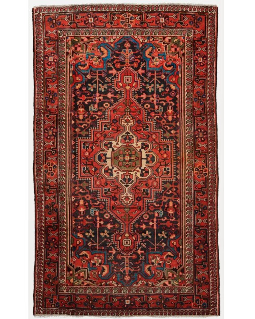 Semi Antique Floral Tribal 5X8 Vintage Oriental Rug