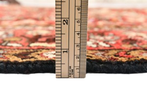Vintage Red Tribal 4'7X6'8 Hossainabad Persian Rug