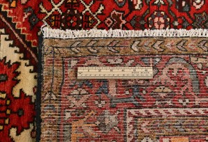 Vintage Red Tribal 4'7X6'8 Hossainabad Persian Rug