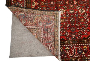 Vintage Red Tribal 4'7X6'8 Hossainabad Persian Rug