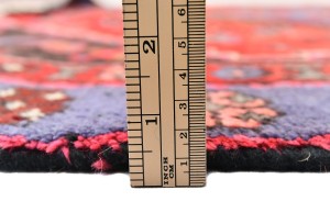 Vintage Red Tribal 4X7 Hamedan Persian Rug