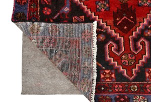 Vintage Red Tribal 4X7 Hamedan Persian Rug