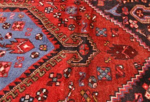Vintage Red Tribal 4X7 Hamedan Persian Rug