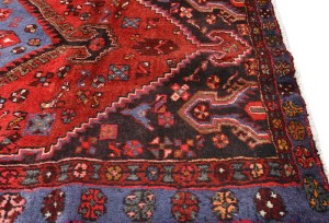 Vintage Red Tribal 4X7 Hamedan Persian Rug
