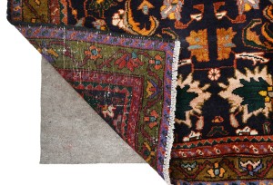Vintage Dark Purple-navy Floral 4X7 Gholtogh Persian Rug