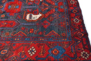 Vintage Tribal Charcoal Gray 4X8 Hamedan Persian Rug