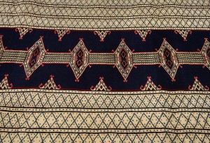 Vintage Geometric Tribal 2'7X3'2 Turkoman Persian Rug