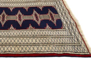 Vintage Geometric Tribal 2'7X3'2 Turkoman Persian Rug
