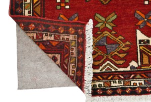 Vintage Red Tribal 3'5X13'9 Gholtogh Persian Runner Rug