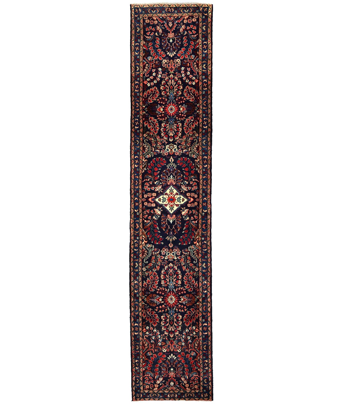 Vintage Tribal Floral 2'9X13'4 Lilian Persian Runner Rug