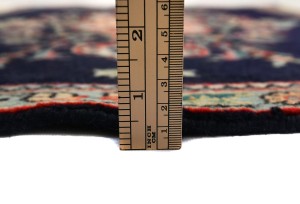 Vintage Dark Purple-navy Classic 2X3 Kashan Persian Rug