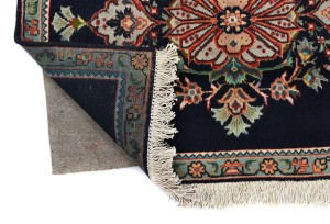Vintage Dark Purple-navy Classic 2X3 Kashan Persian Rug