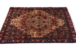Vintage Floral Geometric 2X3 Bidjar Sanneh Persian Rug
