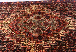 Vintage Floral Geometric 2X3 Bidjar Sanneh Persian Rug